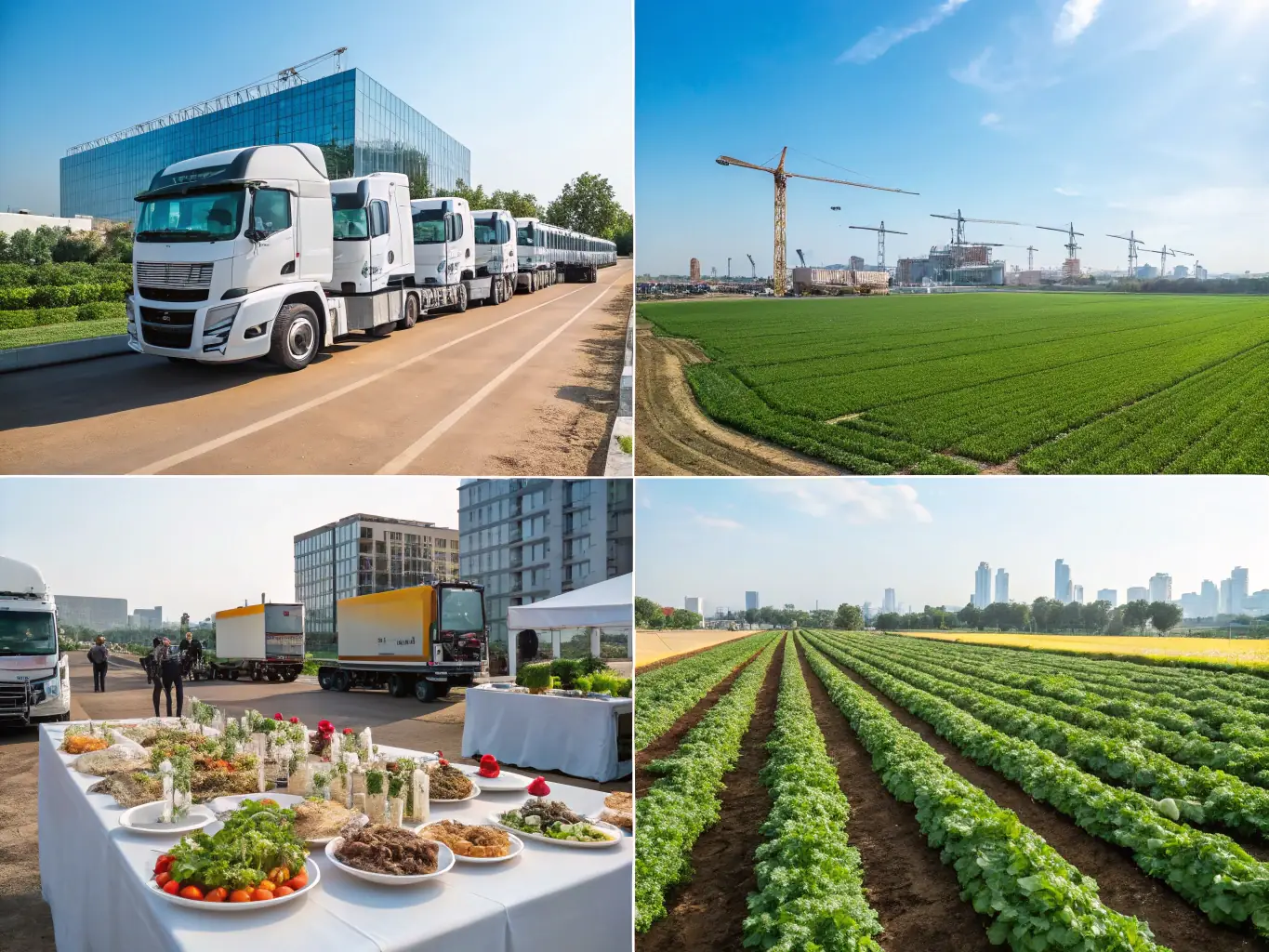 A collage of images showcasing successful automotive projects, including luxury car exports, digital advertising campaigns for dealerships, and efficient fleet imports for logistics companies. The images highlight the diverse range of services and expertise offered by Apex Digital Group.